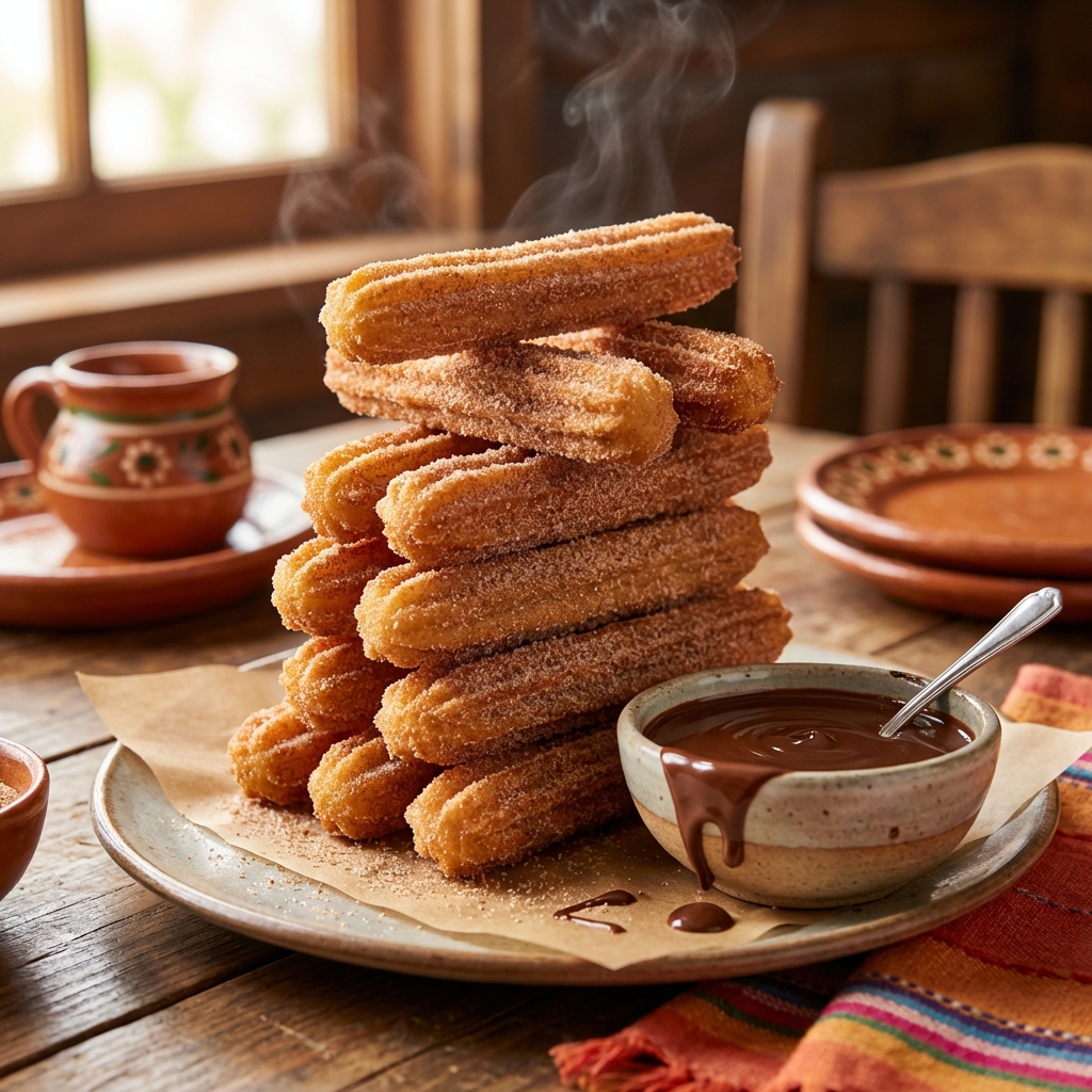 Crispy cinnamon-sugar Churros